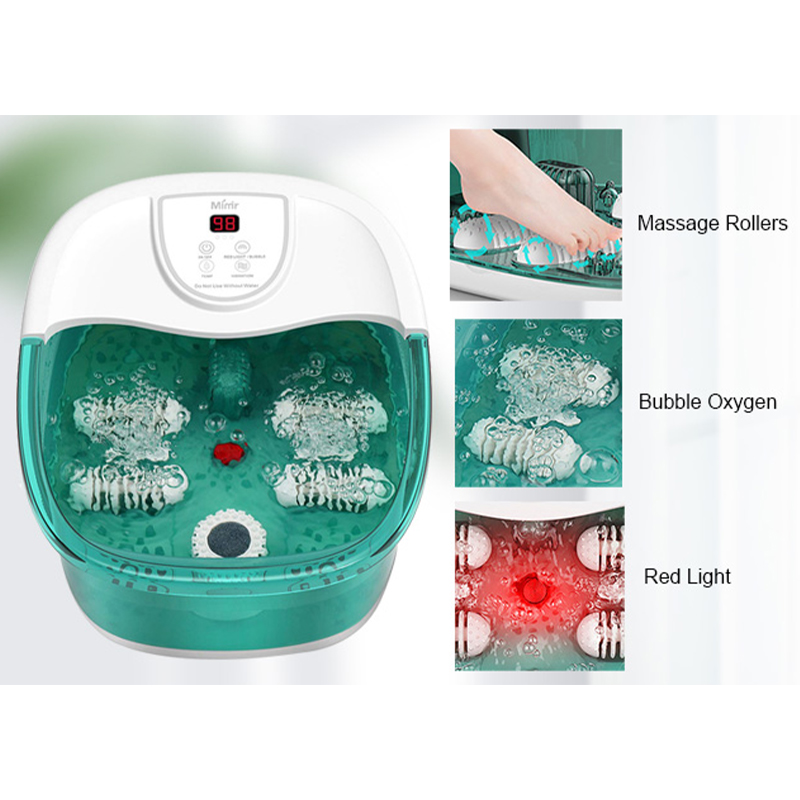 MM-20A-3 Pengurut Mandian Spa Kaki dengan Haba dan Empat Penggelek Urut Besar